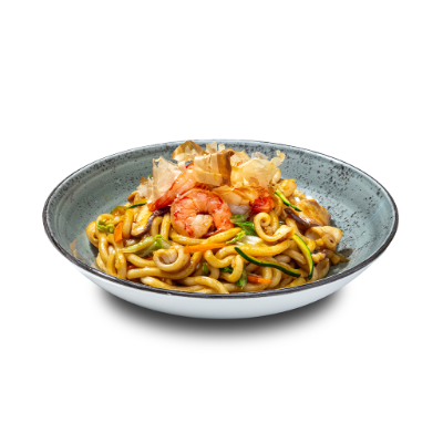 Seafood Yaki Udon